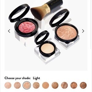 Laura Geller natural finish face kit, color light